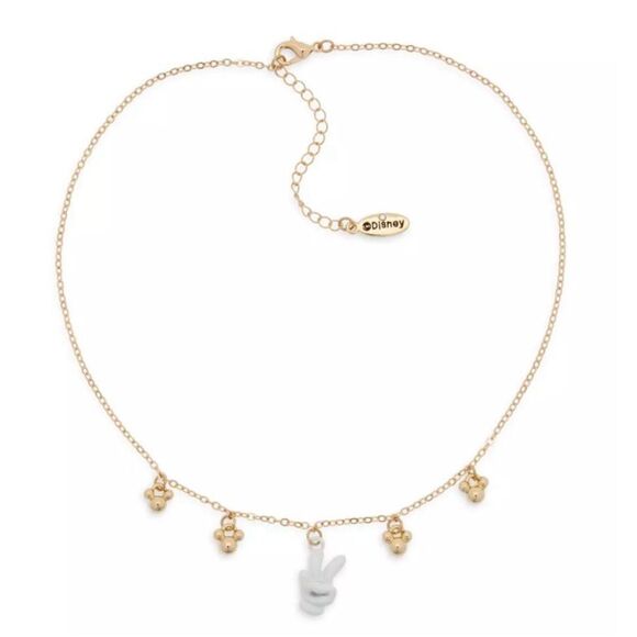 Mickey Mouse Glove Necklace Jewelry NEW Disney Gift - Picture 2 of 3